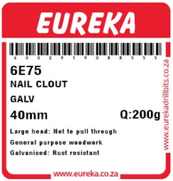 6E75 - Clout Nail -6E75_label_T